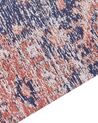 Bavlnený koberec 80 x 300 cm modrá/červená KURIN_852431