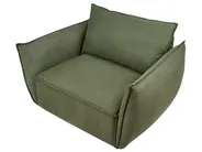 Set da salotto 5 posti KUNES Tessuto Verde_1013497