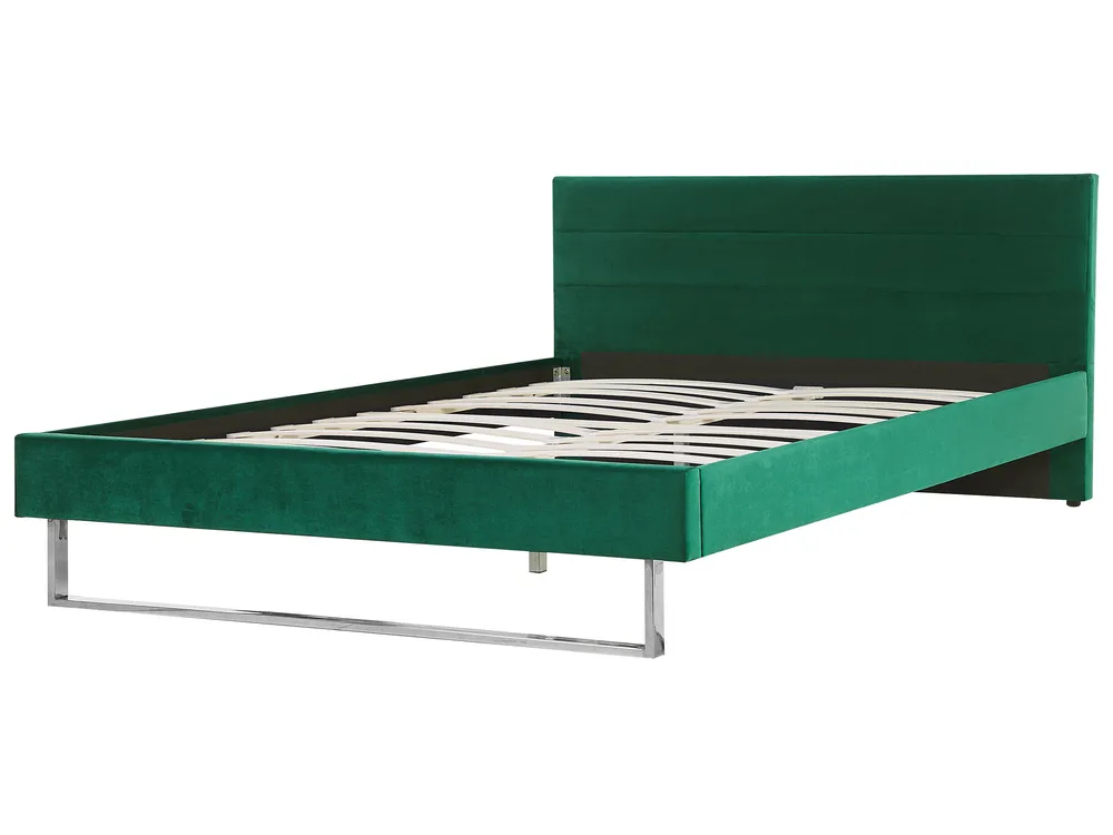 Bed Velvet BELLOU 180 x 200 cm (EU Super King) Green_777652