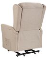 Fabric Electric Recliner Chair Taupe ELEGY_924131