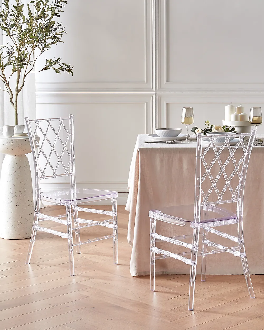 Lot de 2 chaises de salle à manger CLARION Transparent_1177888