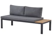 Garden Corner Sofa with Table 4 Seater PIENZA II Modular Grey Right Hand_776804