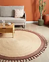 Rug MARTS Brown ø 200 cm Jute
