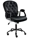 Desk Chair PRINCESS Velvet Black