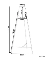 Floor Lamp MENA Metal Gold_841547