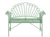 Banc de jardin CAVINIA 125 cm Métal Vert