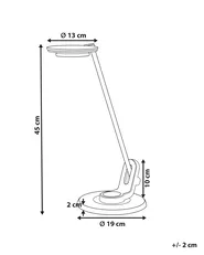 Lampada da scrivania a LED CORVUS con dimmer Metallo Nero_854213