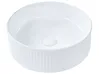 Countertop Basin GELDO ⌀ 370 mm Ceramic White