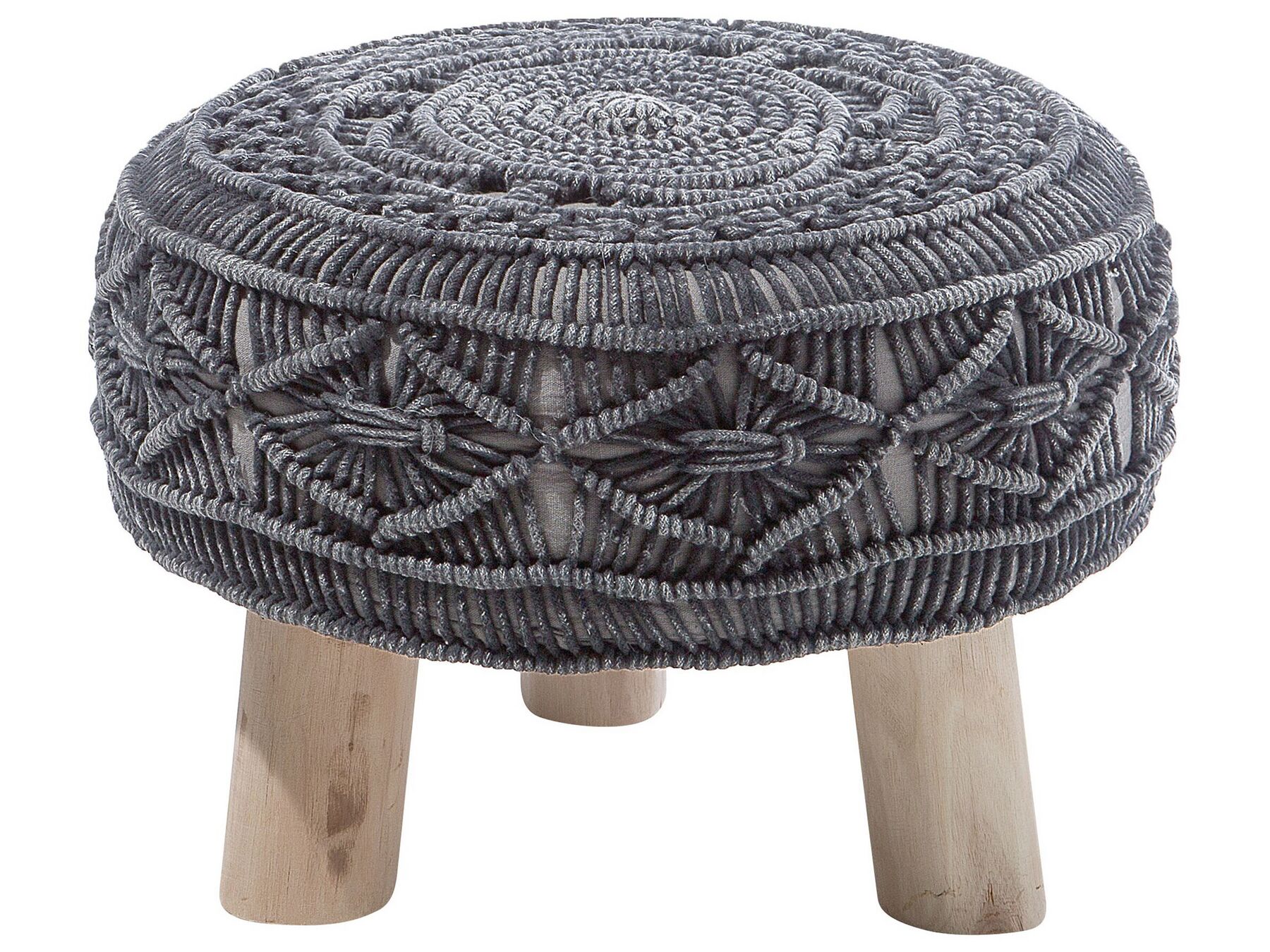 Knitted Stool Graphite Grey MUNDRA_797546