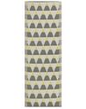 Vloerkleed polypropyleen grijs/geel 60 x 105 cm HISAR _766653
