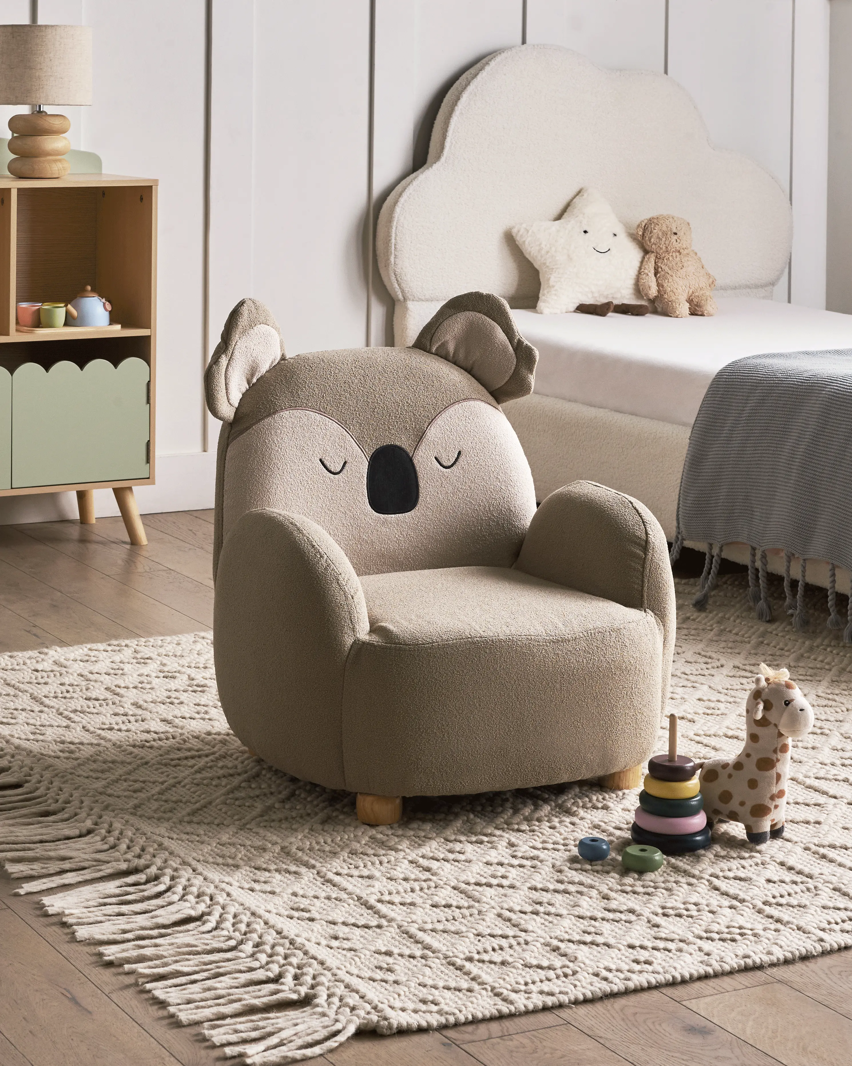 Dierenkruk Decoratieve Kruk Gestoffeerde Kruk Met Dierenmotief Olifant Voetenbank Grijs~838 001