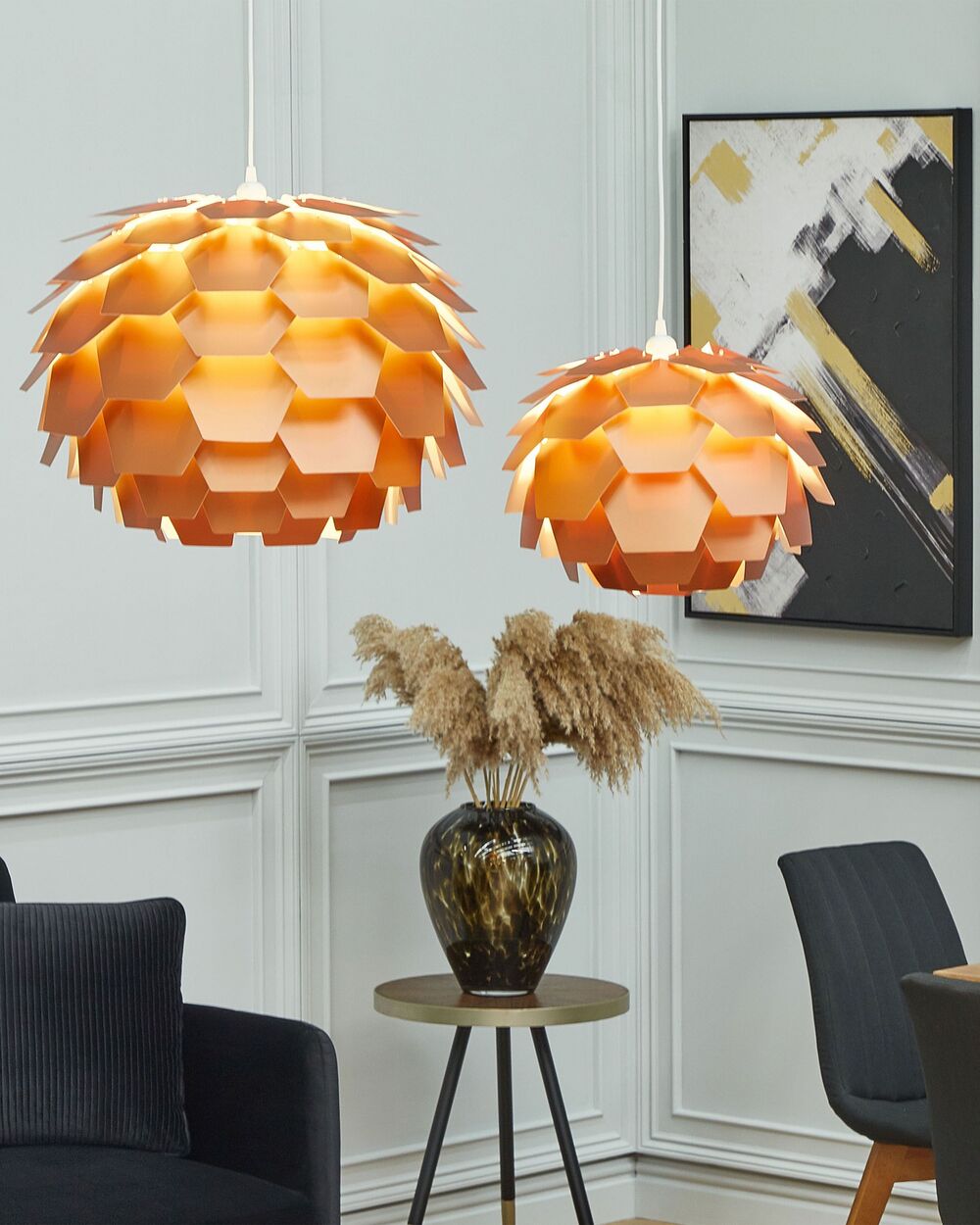 Lampadario SEGRE Rame