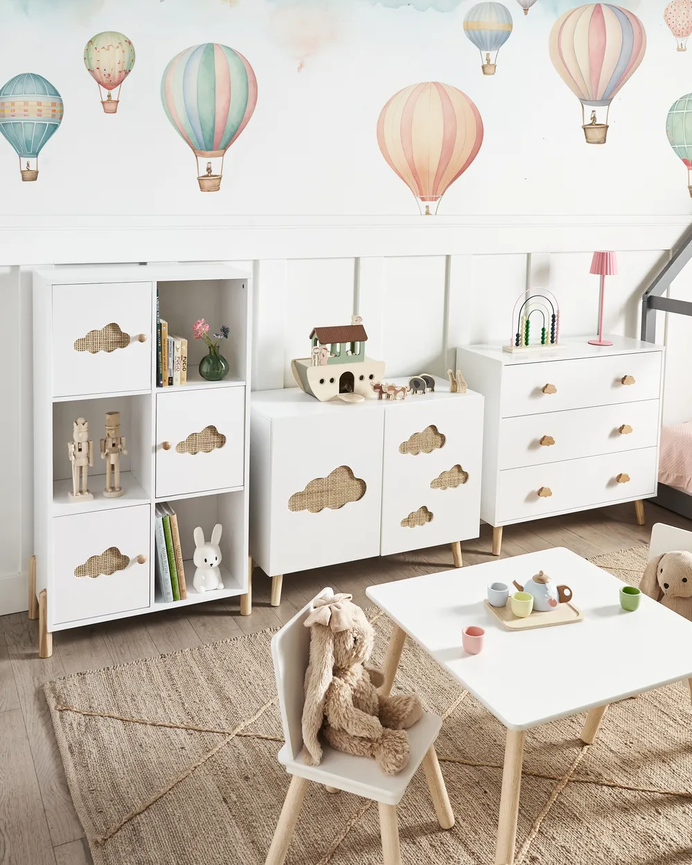 Shelving Unit CLOUDY 111 cm White_947214