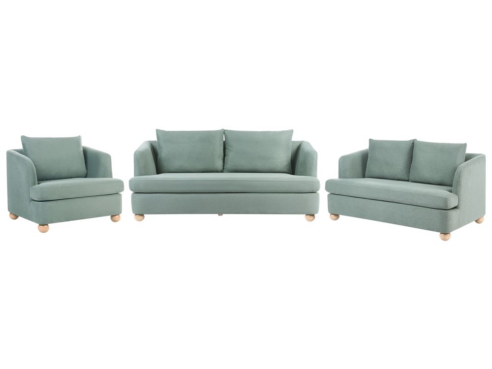 Sofa Set 6-Sitzer RATTVIK Stoff Hellgrün