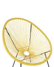 Sedia da giardino ACAPULCO II Rattan sintetico (PE) Giallo_795170