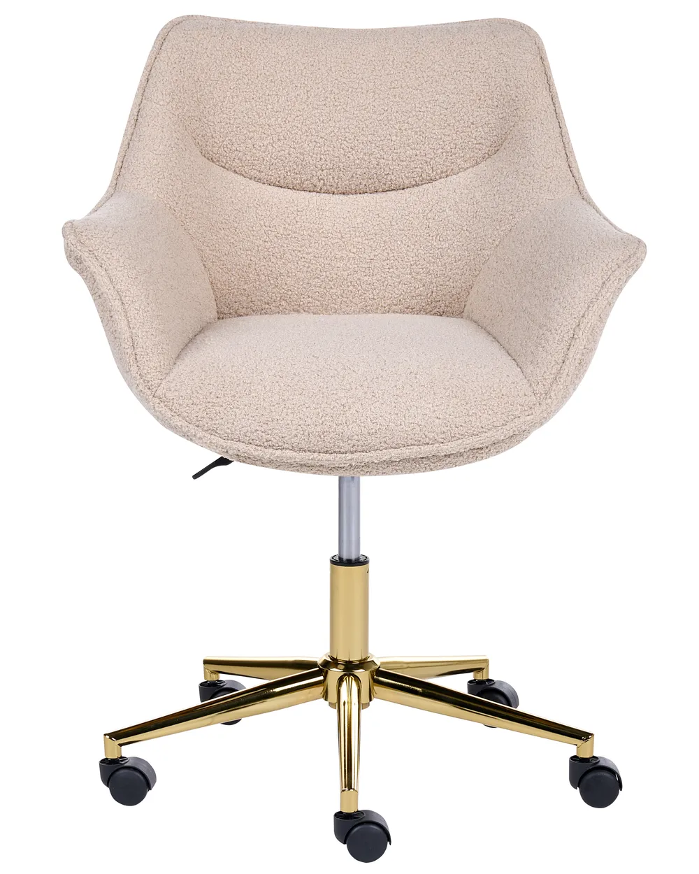 Sedia da scrivania ARDELLE Bouclé Beige_1083878
