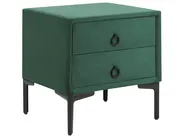 Bedroom Set SEZANNE Velvet Dark Green 160 x 200 cm (EU King Size)_892546