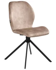 Set di 4 sedie da pranzo MORRISON Velluto Beige_1041325