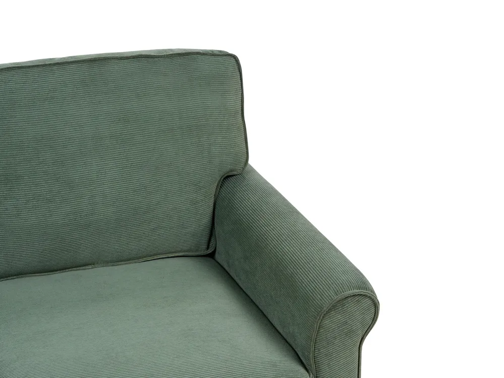 Sofa 3 Seater RONNEBY Corduroy Dark Green_901426