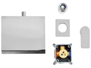 rubinetto miscelatore da parete per lavabo APONWAO Ottone Argento_986976