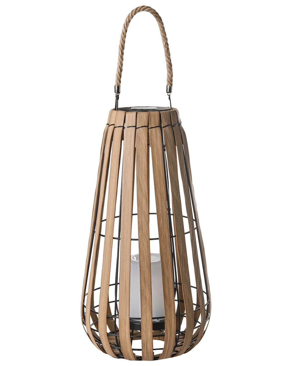 Lampion solarny MATETSI 58 cm Jasnobrązowy