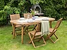 Garden Dining Table PARAGGI 180 cm 90 cm Certified Acacia Wood Brown