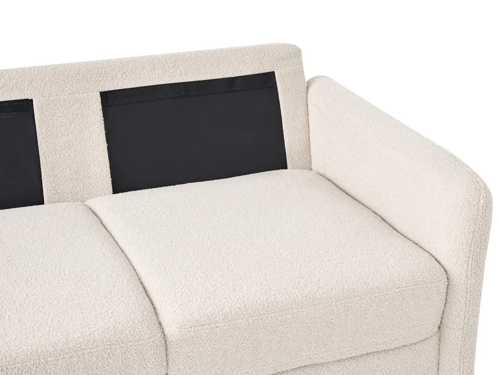 Living Room Set 5 Seater MARE Boucle Beige_1028850
