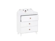 Komoda s 3 zásuvkami MIMILI 79 cm Biela_1188297