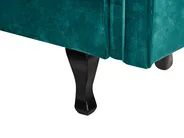 Left-Hand Chaise Longue LATTES II with Cushion Velvet Emerald Green_947567