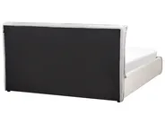 Bett mit Stauraum BAJONNA Stoff Hellgrau 160 x 200 cm_966124