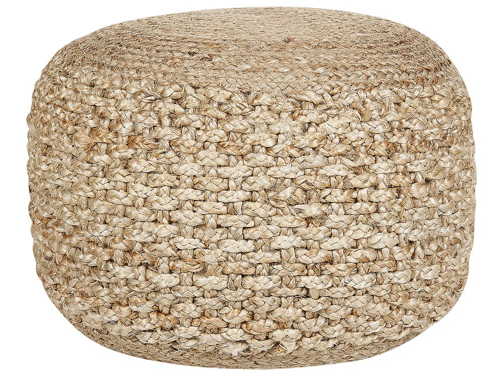 Round jute pouf cheap