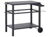 Metal Garden Serving Trolley Black STALETTI_931762