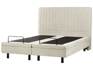 Verstelbaar bed Stof DUKE II 160 x 200 cm Beige_989022