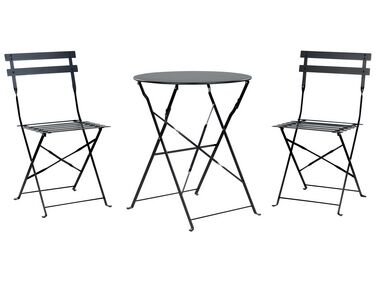 Set De Jardin Bistrot 3 Pièces En Aluminium Moulé - Table + 2 Chaises Pour Terrasse, Balcon, Cour (Blanc Ou Vert) - 7