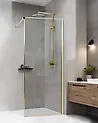Shower Screen WASPAM 800 x 1900 mm Gold
