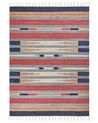 Dywan bawełniany kilim 140 x 200 cm wielokolorowy GANDZAK_870095