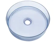 Umywalka nablatowa TOLOSA ⌀ 36 cm Konglomerat Błękitny_891643
