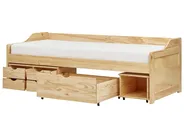 Letto da giorno con contenitore Legno di pino ROYVILLE 90 x 200 cm Marrone chiaro_936534