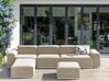 7 Seater Modular Garden Lounge Set Beige BATTIFOLLO_933834