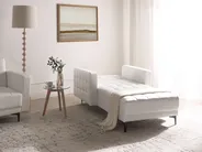Chaise Longue ABERDEEN Faux Leather White_1038792
