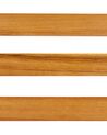 Conjunto de 3 taburetes de jardín de madera clara BELLANO_921964