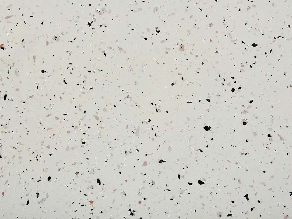 Stolik pomocniczy CAFFI 50 cm 50 cm Efekt lastryko Złamana biel_873762