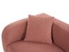 Chaise longue bouclé roze linkszijdig LE CRAU_923696