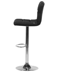 Set of 2 Bar Chairs MARION Swivel Black_688901