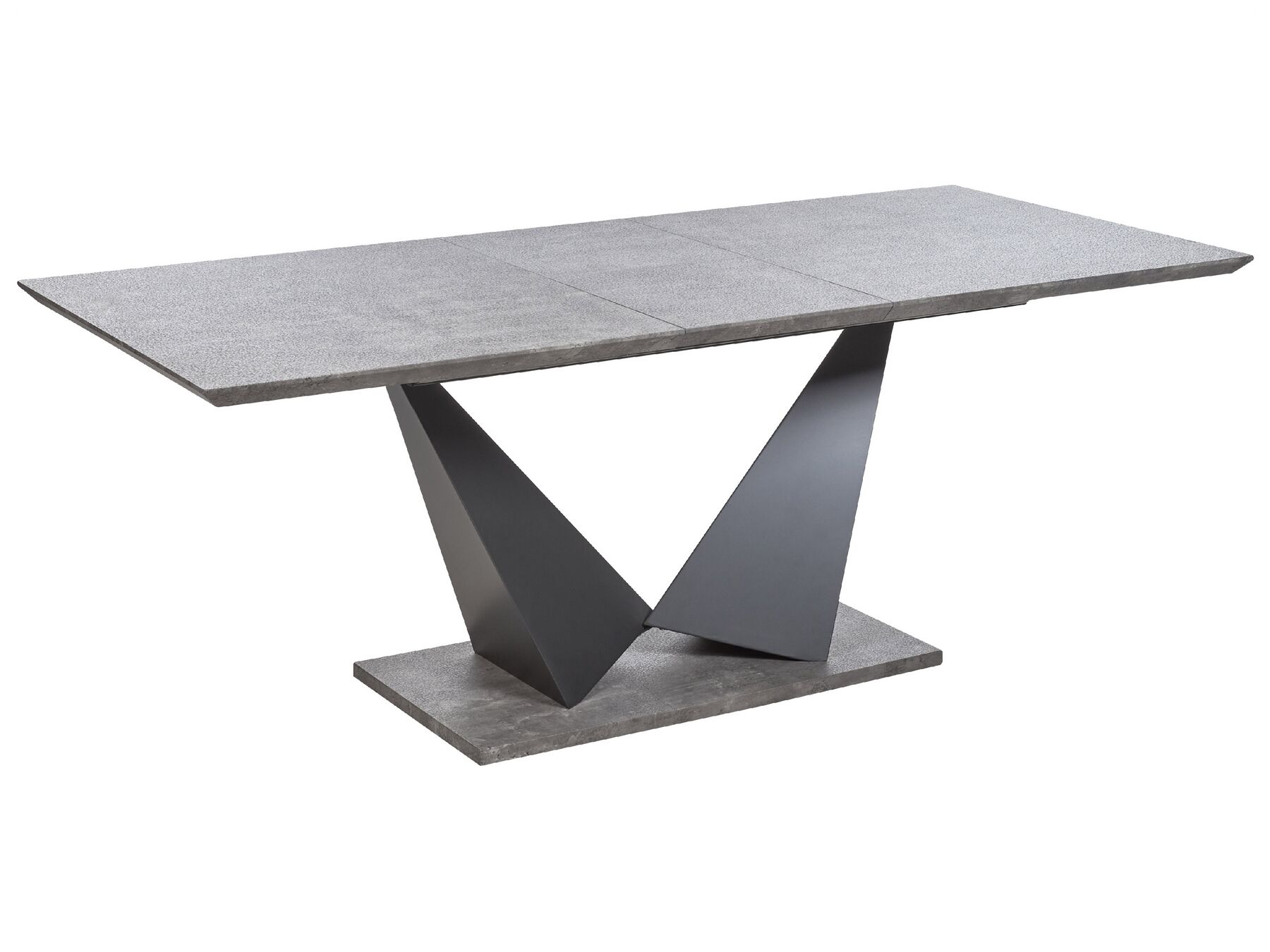 Tavolo da pranzo grigio chiaro 160/200 x 90 cm ALCANTRA_872205