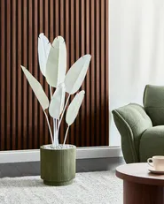 Sztuczna roślina BANANA TREE 123 cm Biały_993952