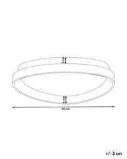LED Ceiling Lamp NANDING Metal Black_824621