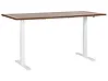Biurko regulowane elektrycznie DESTINES 180 cm x 80 cm Brązowy/ biały