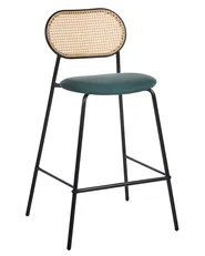 Set of 2 Bar Chairs ADAVER Black_951885