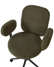 Desk Chair MORAGA Boucle Dark Green_932405